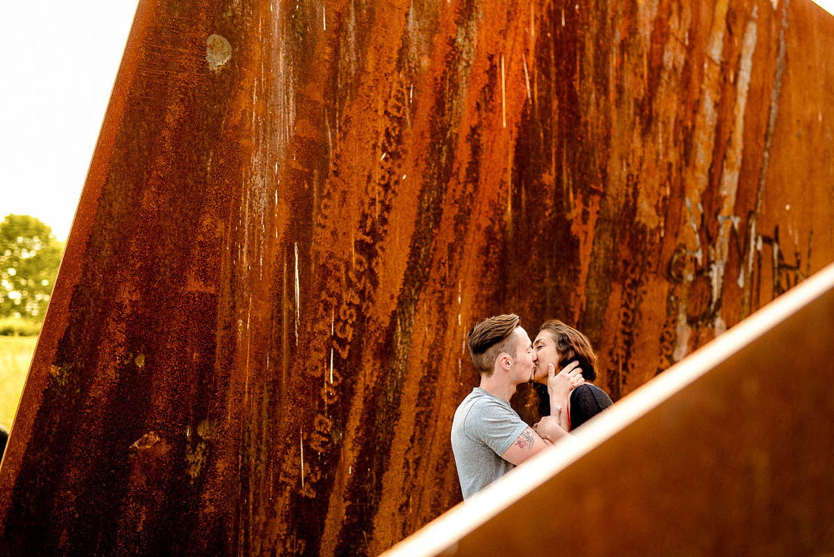 Paarfotos am Festspielhaus in Recklinghausen.